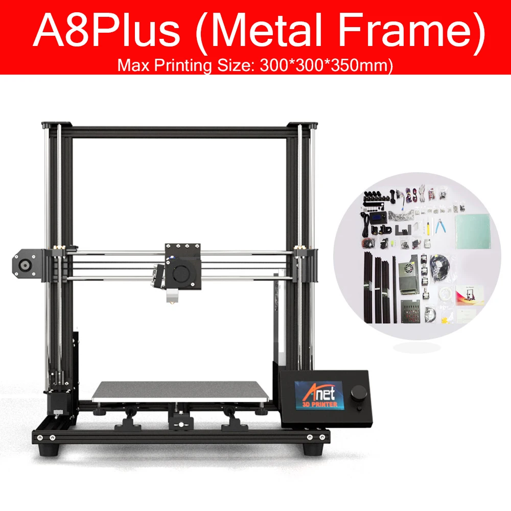 3D-принтер Anet A8 A8Plus принтер с открытым исходным кодом Marlin горячей подставкой для