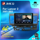 Автомобильный радиоприемник JMCQ 6G + 128G Android 10 2 Din для Mitsubishi Lancer 10 CY 2007 - 2017 WiFi RDS DSP мультимедийный видеоплеер GPS стерео