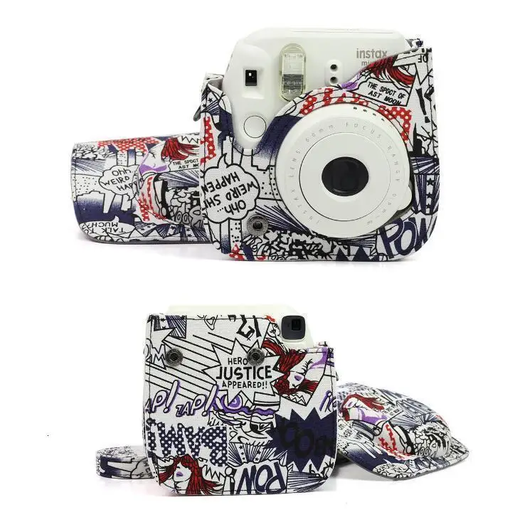 Fujifilm Instax mini чехол для камеры pu кожаный чехол с плечевым ремнем для Instax Mini 9 Mini 8 Mini 8+ мгновенная камера