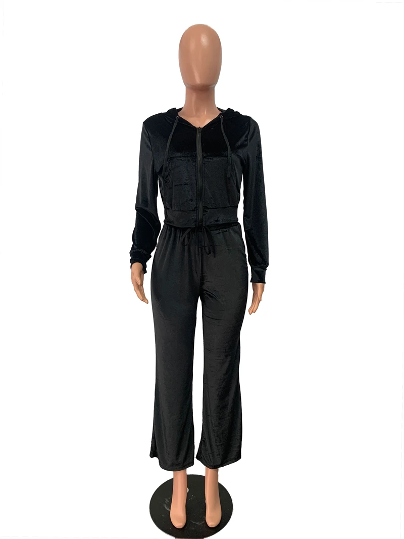 Спортивный костюм Adogirl женский из двух предметов сочный бархатный свитшот с