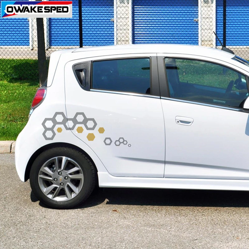 Геометрический Графика виниловые наклейки для автомобиля двери кузова декор