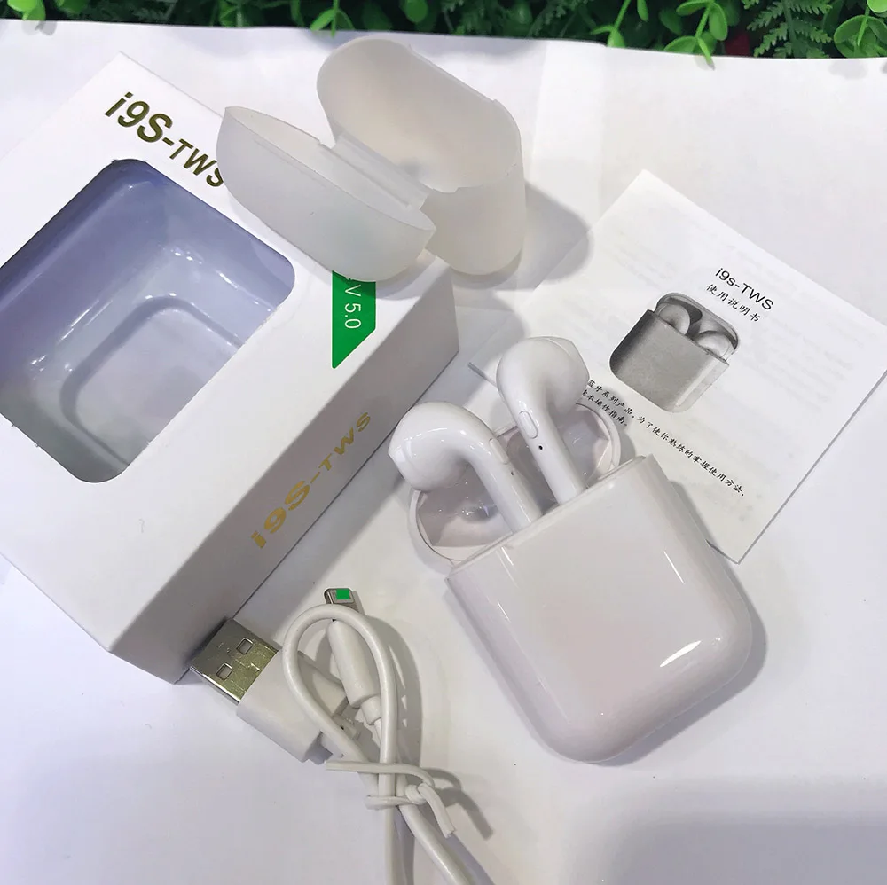 i9s white Цветные TWS I9s TWS наушники 5,0 Bluetooth наушники Беспроводная гарнитура для iphone xs 8 7 для всех телефонов andriod в розничной упаковке - Цвет: i9s white
