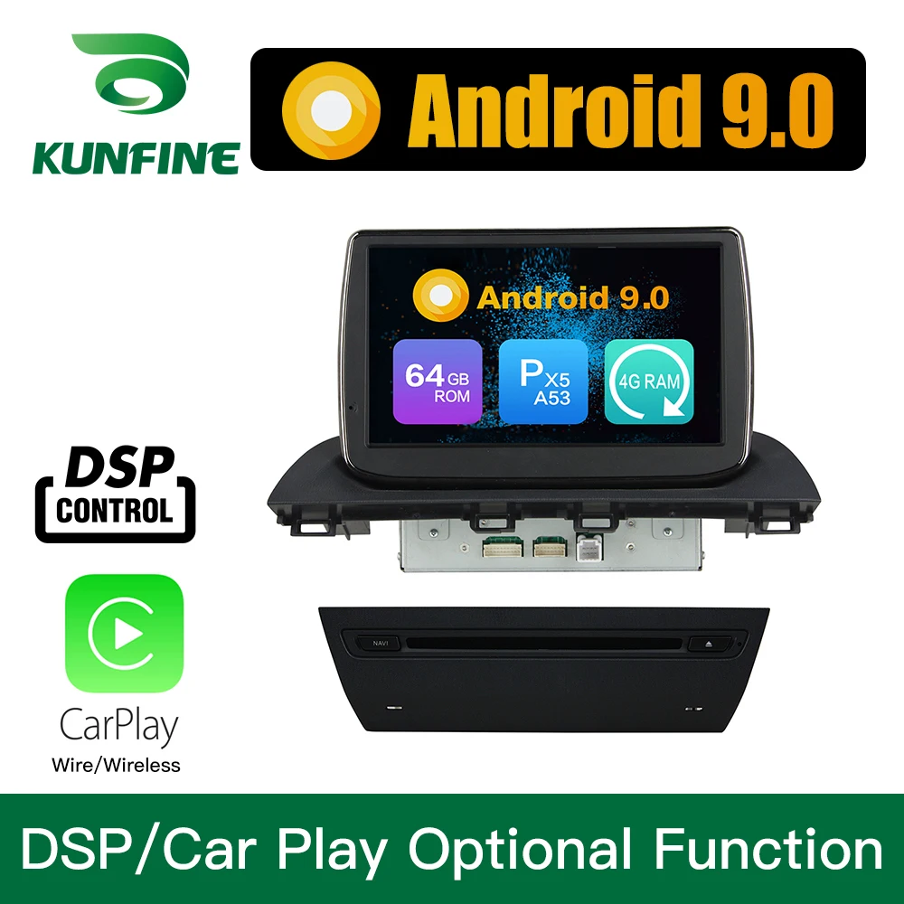 

Android 9.0 Octa Core 4GB RAM 64GB ROM Car DVD GPS Navigation Multimedia Player Car Stereo for Mazda 3 Axela 2014 Headunit Radio