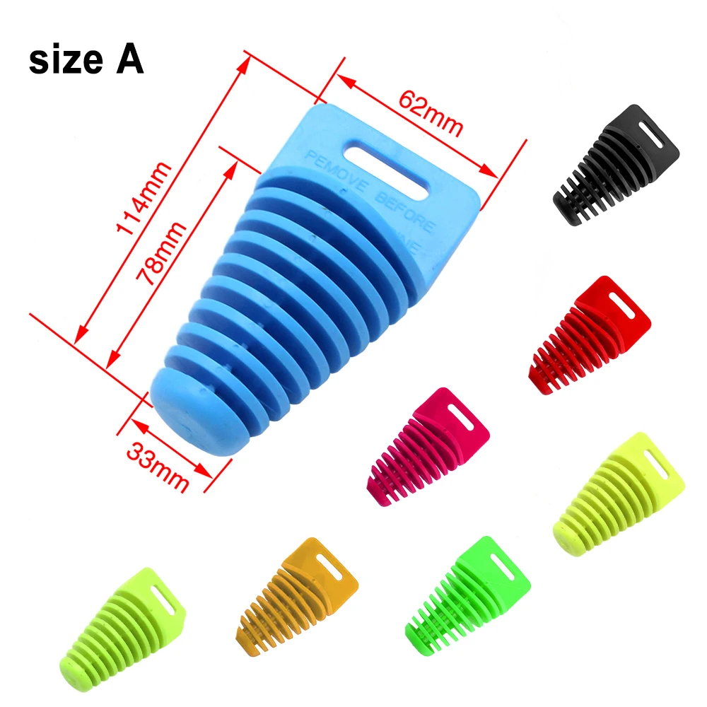 Выхлопная труба SCL Racing для мотоцикла ПВХ пробка глушителя протектор выхлопной