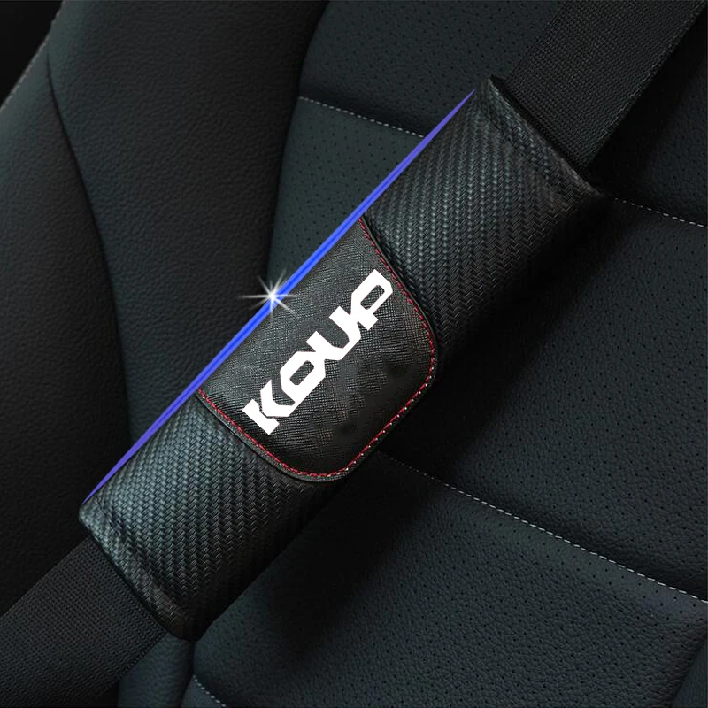 

Для кіа Cerato Koup, Модный комплект из 2 предметов, из углеродного волокна Накладка для ремня безопасности автомобиля ремня автокресла высокого ...
