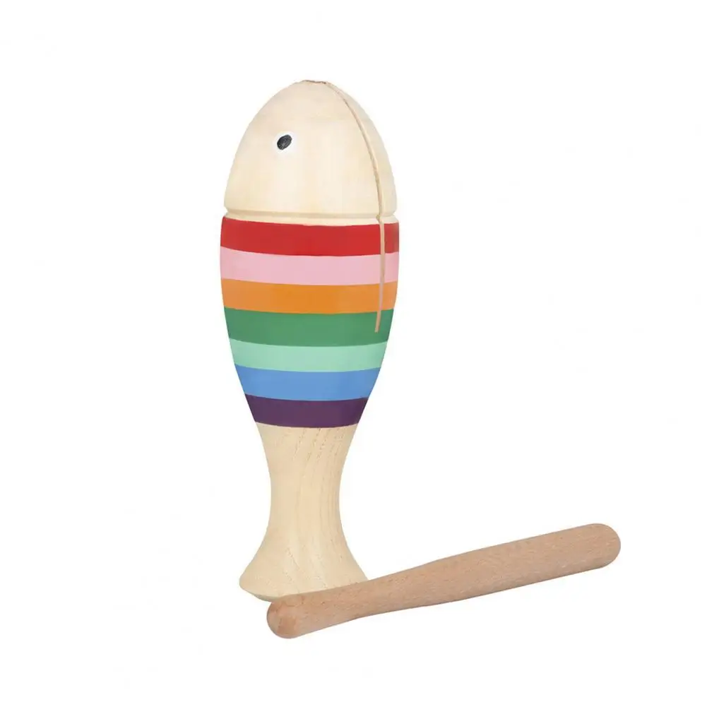 

1 набор, детский деревянный перкуссионный инструмент в форме рыбы