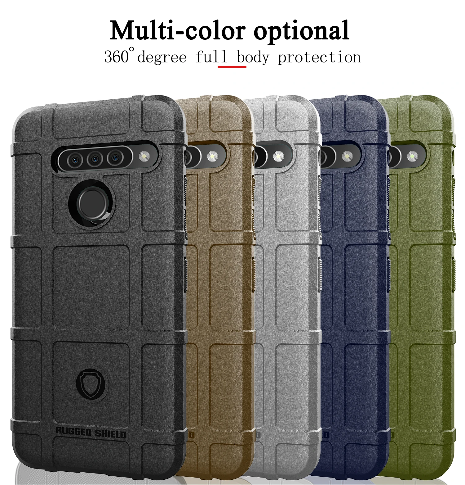 armor rugged shield military protect back cover for lg g8s thinq anti fall silicone phone case free global shipping