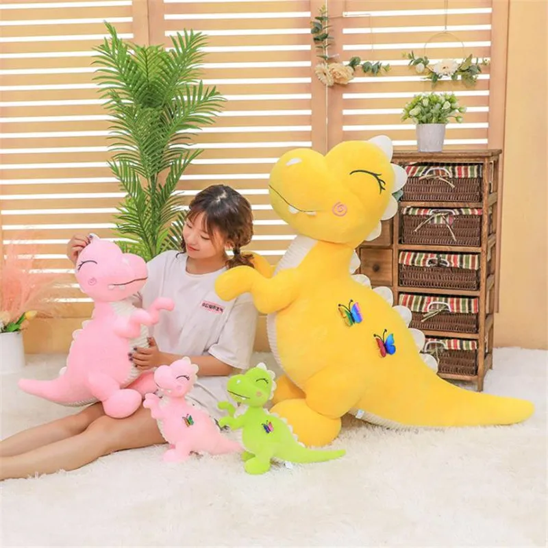 Милый счастливый Дракон плюшевая игрушка надутый амималь заполненный ПП хлопок