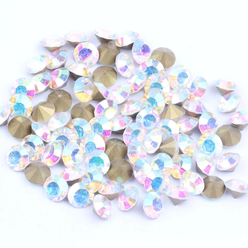 ss35 7.4-7.6mm 288pcs PointBack Rhinestones Strass Many Colors Choose For 3D Nail Art DIY Wedding Accessories Decorations | Красота и