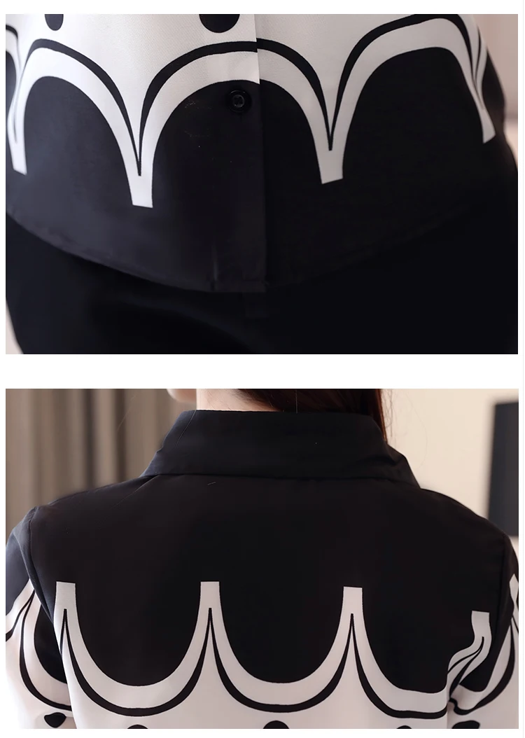 

Shirts Female Long Sleeve 2020 Autumn attire New Loose Flower Chiffon Floral Print Fashion style Blouses Shirts Blouse 800C