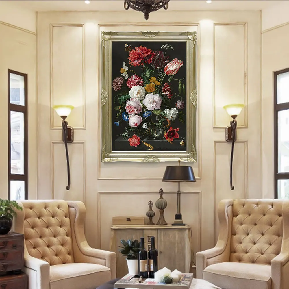 

Cross stitch kits,Embroidery needlework sets with printed pattern,11CT-canvas for Home Decor Painting,Flowers Full NCKF316