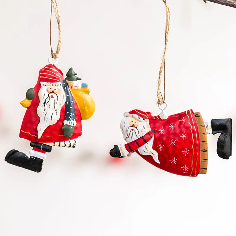 

1pcs Angel Santa Claus Pendant Christmas Tree Hanging Ornaments Xmas Home Decoration diy Keychain Wallet Accessories