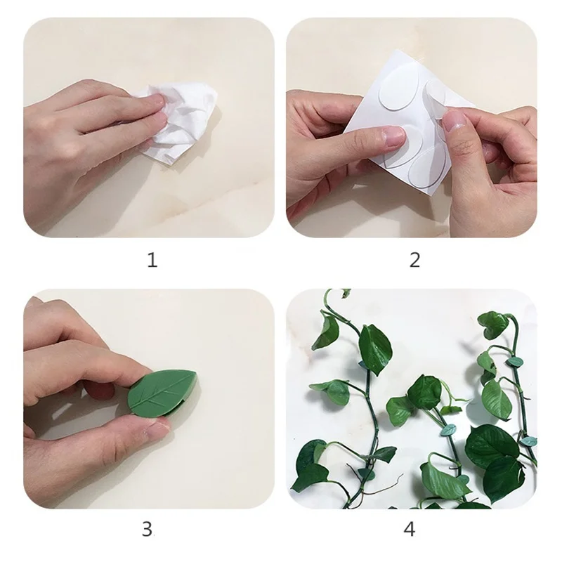

10pcs Plant Fixture Clip Plant Climbing Wall Self-Adhesive Fastener Tied Fixture Vine Buckle Hook Garden Plant Wall Climbing