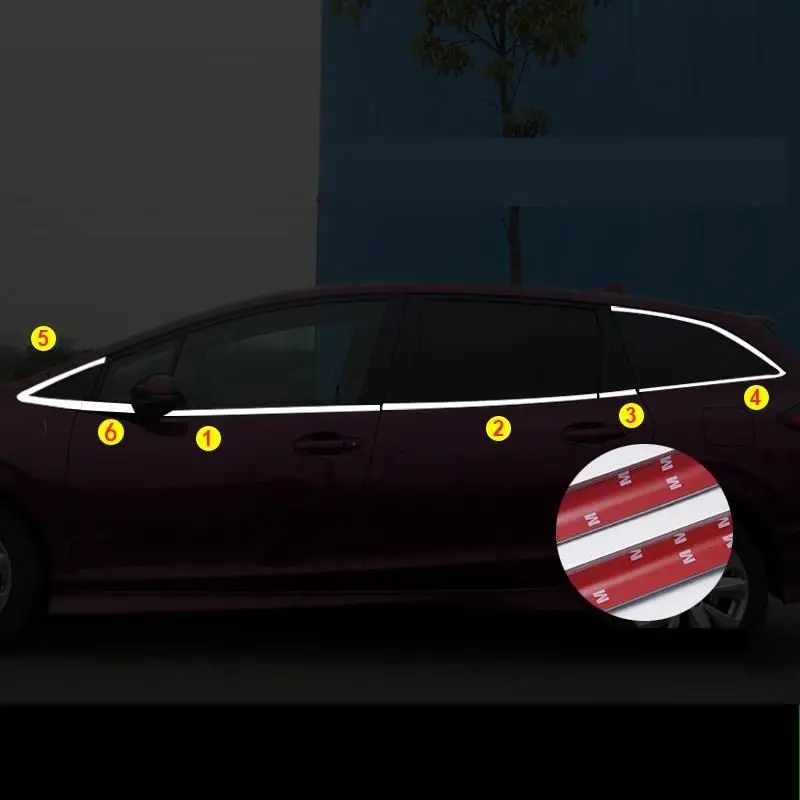 Авто окна автомобиля Декоративные хром модифицированный автомобиль Стайлинг