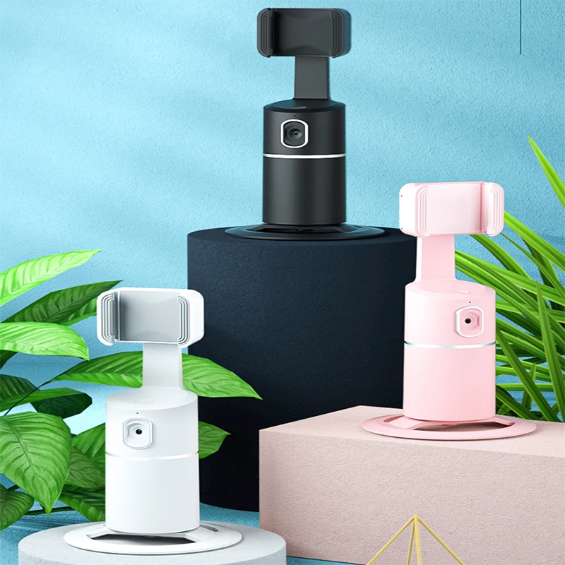 

AI Smart Shooting Selfie Stick 360 Rotation Object Tracking Holder All-in-one Face Tracking Camera Phone Holder Record Gimbal