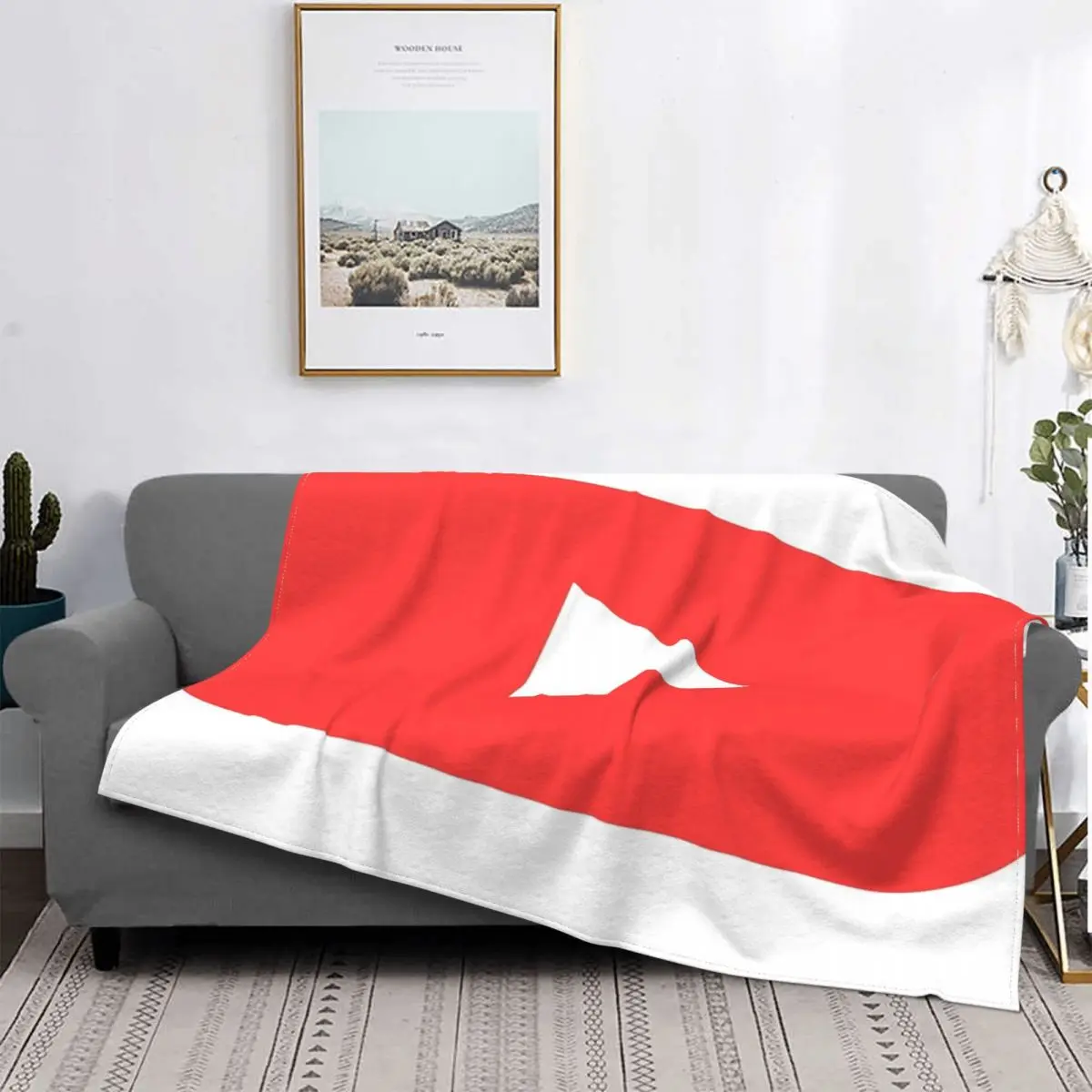 

Manta с logotipo de la Aplication de Youtube, colcha para cama a cuadros, manta Kawaii, fundas para cama de Winter, 135