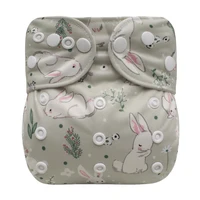 new pocket diaper digital printing diapers cover washable reusable suede cloth diapers baby nappies one size baby products
