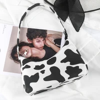 new fashion cow zebra pattern bag chain baguette women shoulder crossbody bag high quality designer handbags and purse 2021