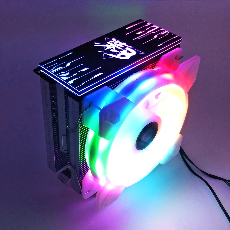 Снеговик 6 тепловых трубок кулер ЦП RGB 120 мм ШИМ 4Pin для Intel LGA775 1150 1151 1155 1366 AMD AM2 AM3 AM4 Вентилятор охлаждения процессора ПК тихий