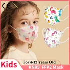 Детские маски kn95, респиратор N95, тушь для ресниц, милая маска с мультяшным рисунком животных fpp2 homologada для мальчиков и девочек, детская маска для лица kn95