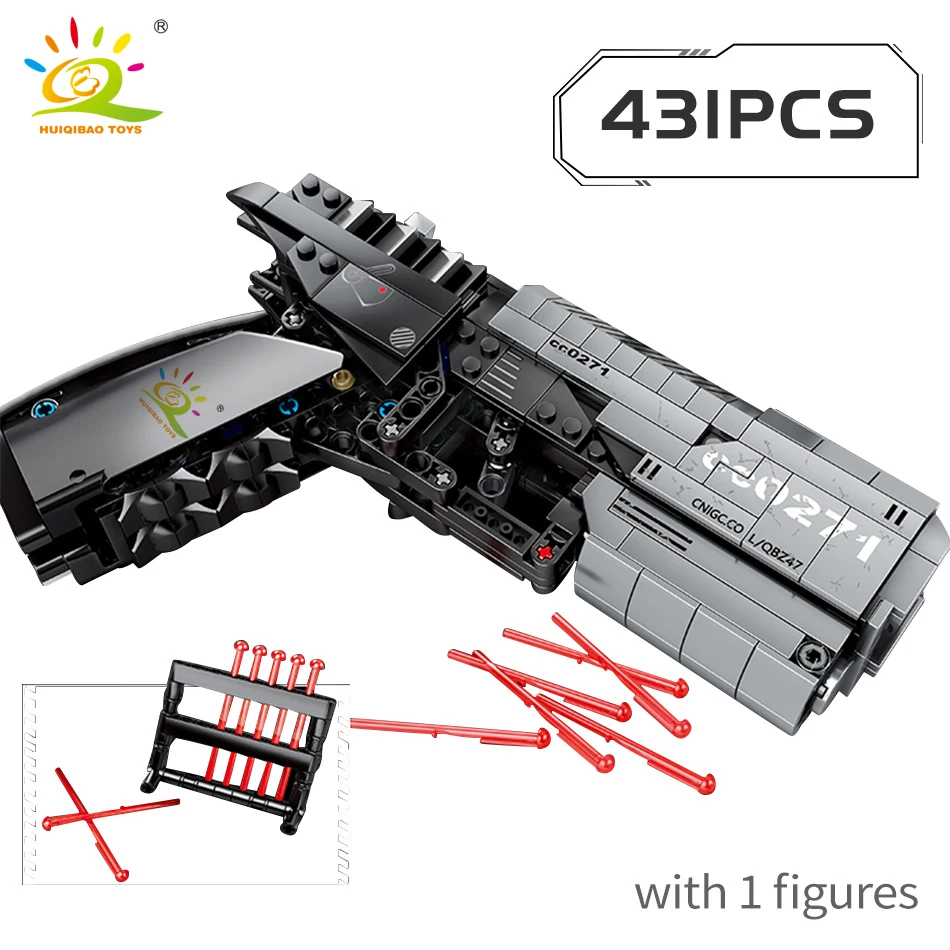 HUIQIBAO 431PCS блуждающий земной Сигнальный Пистолет технические строительные блоки