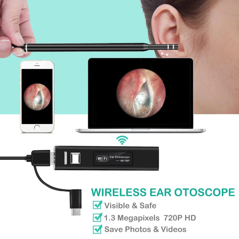 Беспроводная камера эндоскоп с котом 3 5 МП USB|Компактные видеокамеры| |