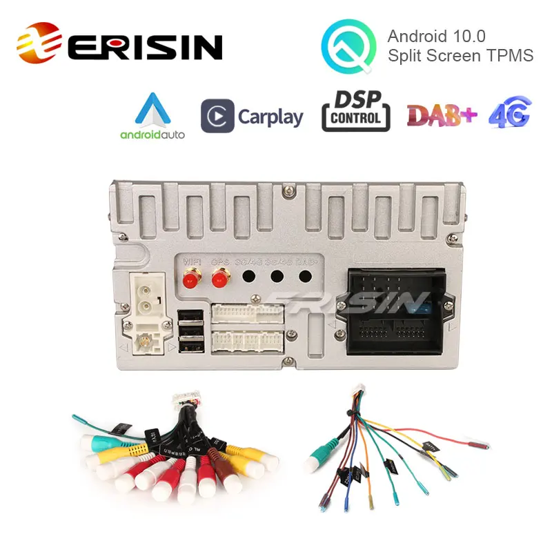 Erisin ES8186V 7 &quotAndroid 10 0 автомобильная стереосистема для VW Golf Passat Polo сидение Bora Peugeot 307