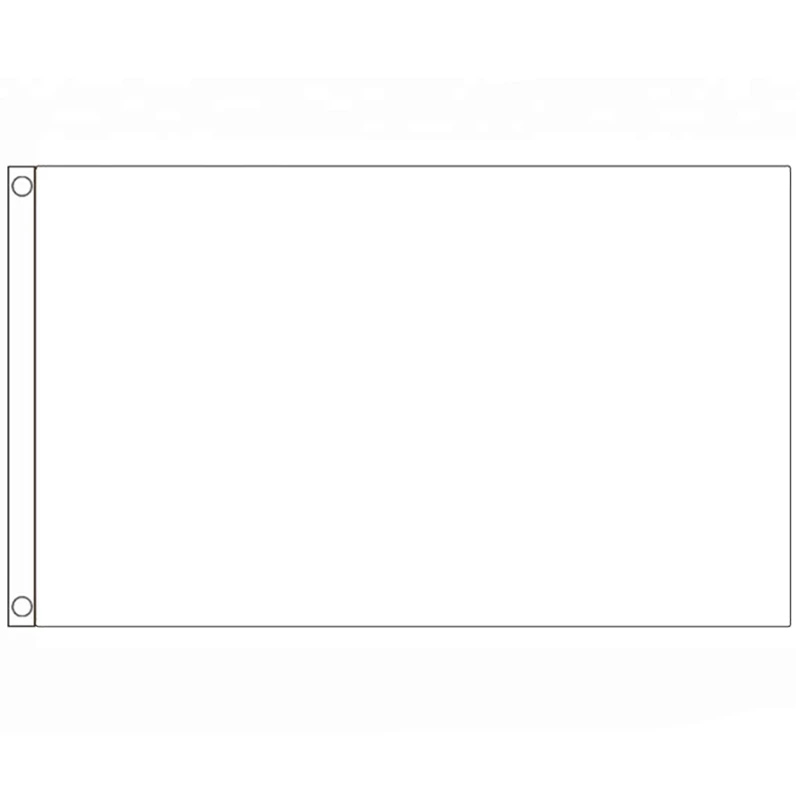 

Белый флаг 90x150 см, однотонный баннер для украшения