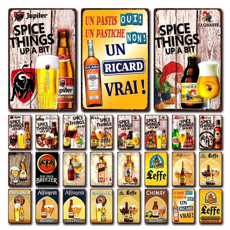 Металлическая вывеска Kelly66 бельгийское пиво юпилер Леф хертог Ян Рикард La Chouffe