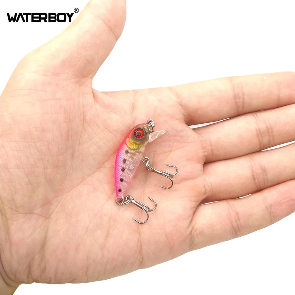 

ORIONPRO Mini Crankbait Minnow Lure 3.5cm 1.4in 2g 0.1oz Hard Artificial Bait 5 colors Small Size Crank fishing lures hotsale