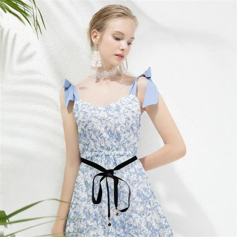 

Velour Waist Belt All-match Women Skirt Waistband Fashionable Clothing Accessory