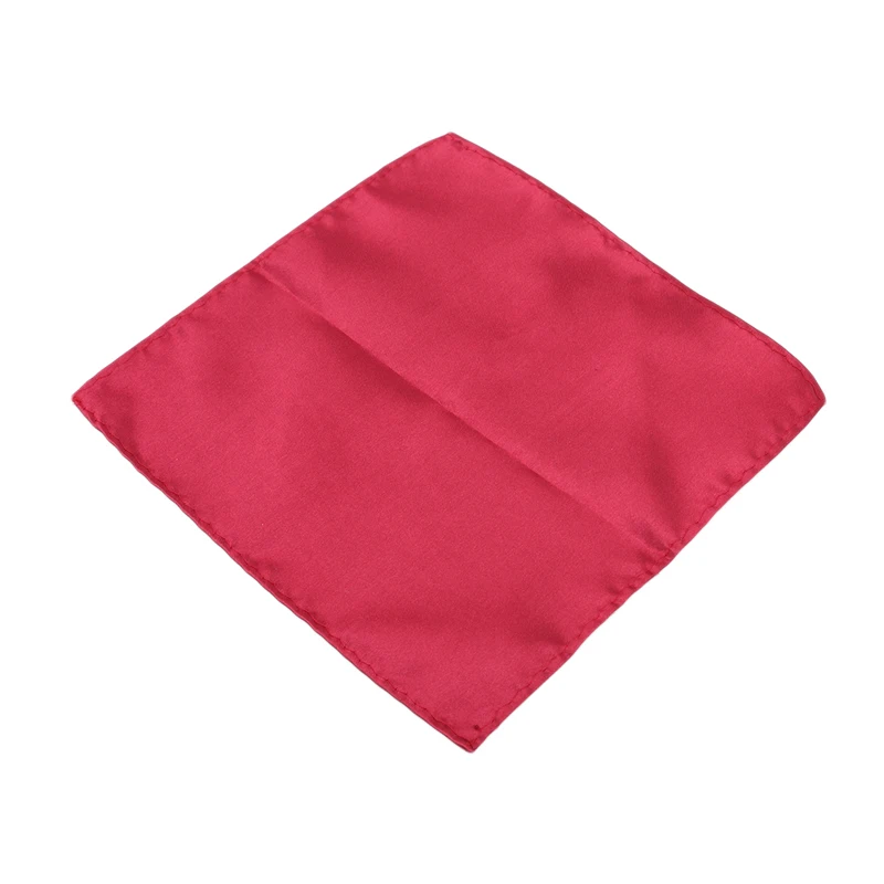 Мужские атласные однотонные костюмы Карманный платок для мужчин Свадебный