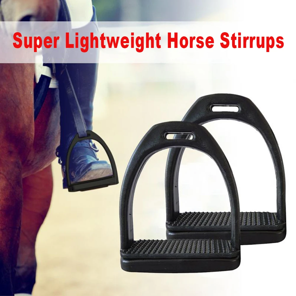 

2PCS 2 Sizes Durable Horse Riding Stirrups For Horse Rider Lightweight Wide Track Anti Slip Equestrian Children Adults Available