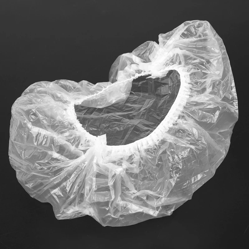 

10pcs DISPOSABLE POLYTHENE HAIR BATH SHOWER CAPS TRAVEL DIY