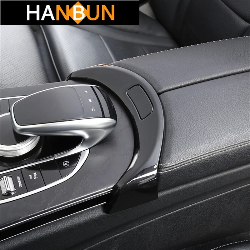 

Car Styling Central Armrest Box Panel Cover Trim For Mercedes Benz C Class W205 GLC X253 2015-2020 Interior Accessories