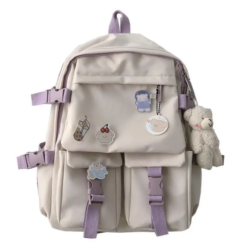 

Japanese Schoolbag Junior High School Student Schoolbag Cute Backpack without Decorative Pendant