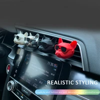 2pcs bulldog car air freshener fragrance car perfume auto clip fragrance scent diffuser accesorios para auto car ornament
