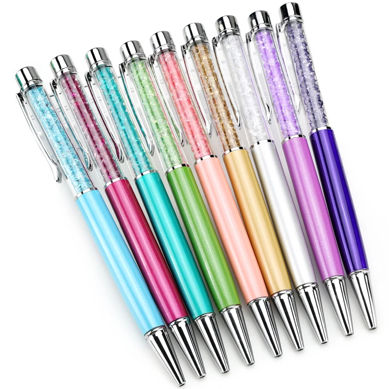 

1 pcs Crystal Pen Diamond Ballpoint Pens Stationery Ballpen Caneta Novelty Gift Office School Supplies