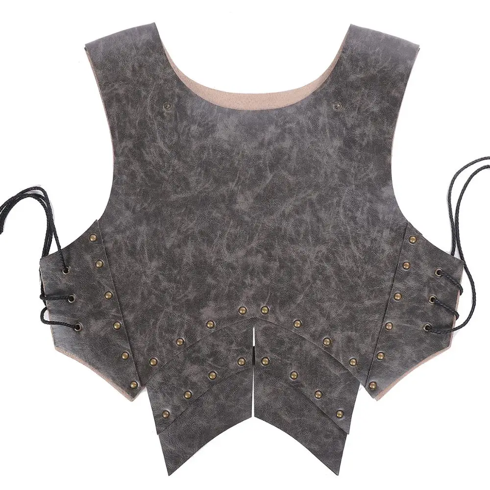 Viking LARP взрослый костюм Броня из искусственной кожи воин средневековый рыцарь