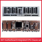Материнская плата 847, 8 слотов для карт DDR3, встроенный процессор для майнинга BTC, материнская плата для Rx580 1660 3080 3090