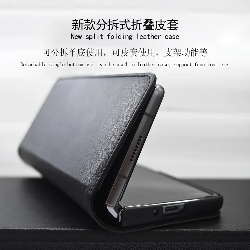 magnetic attraction split fold case for galaxy fold 2 case case for galaxy z fold 3 5g case leather flip case mobile phone shell free global shipping