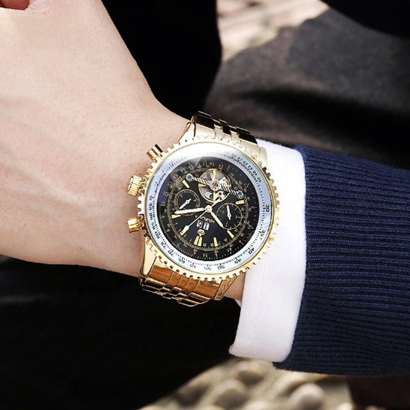 Часы ORKINA мужские автоматические механические из нержавеющей стали|watches pocket