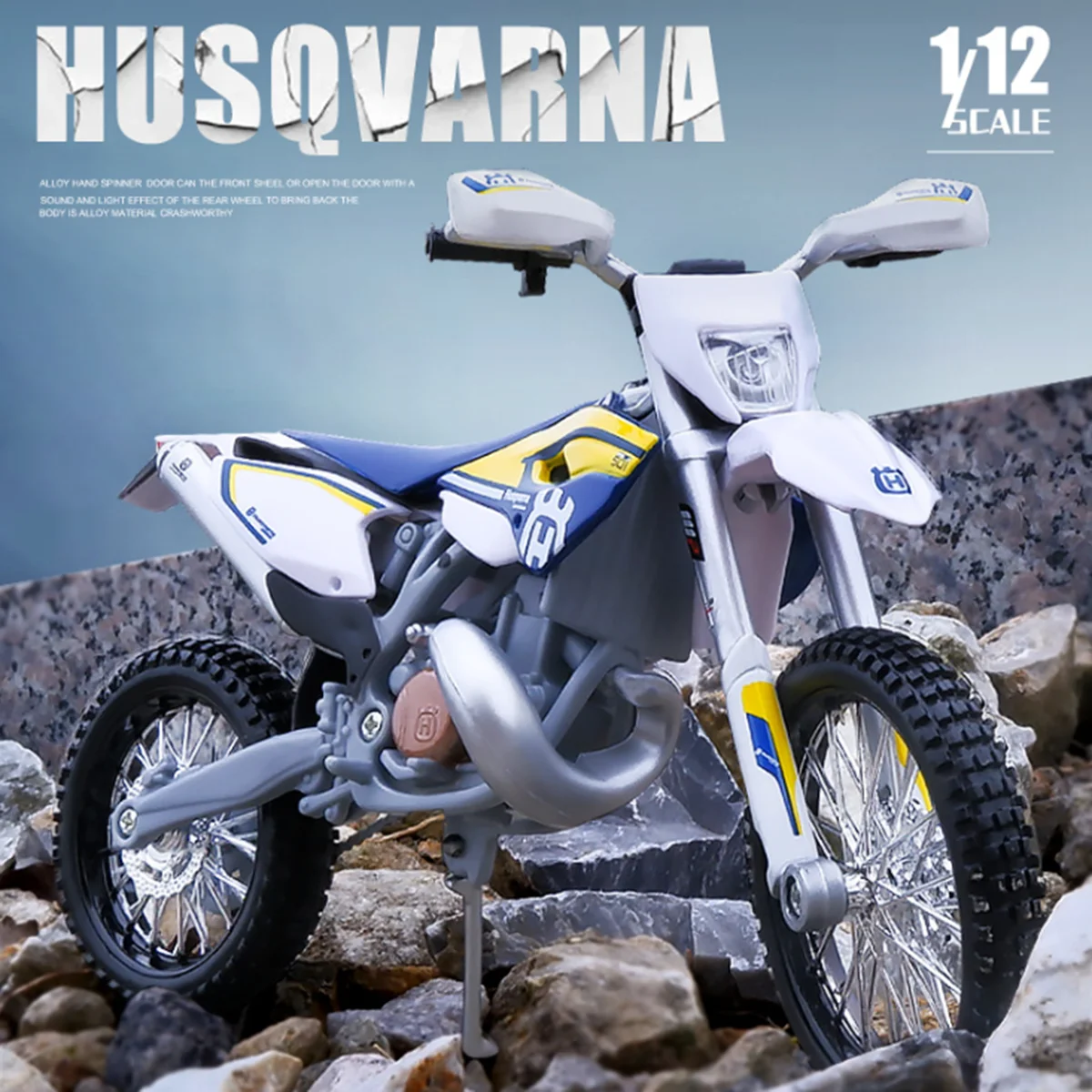 

1/12 KTM Мотоцикл HUSABERG FE501 Husqvarna FE 501 AMA Мотоспорт Кроссовый мотоцикл литая металлическая модель детские игрушки