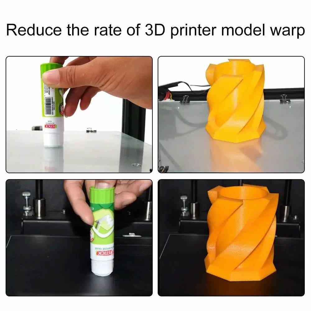 Клеевые стержни для 3D-принтера 3 шт. твердых наклеек ABS PLA и PETG филамента на