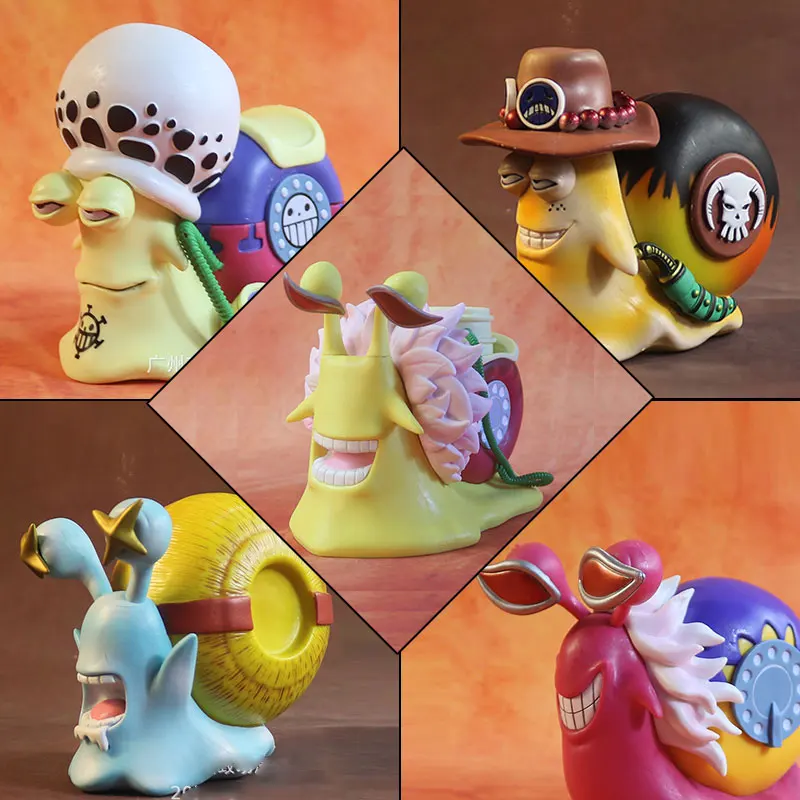

One Piece Anime Figure Luffy Ace Doflamingo Lo Big Mum Blackbeard Telephone Worm Action Figure Models Collection Christmas Gifts