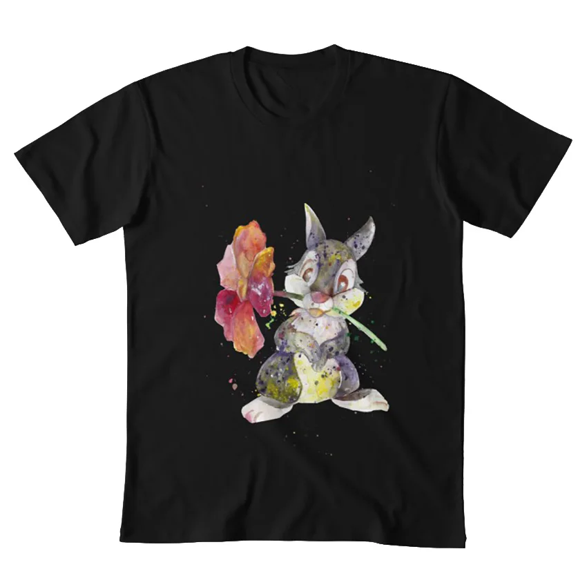 Thumper. Футболка thumper bunny с цветком bambi акварельное искусство домашний декор