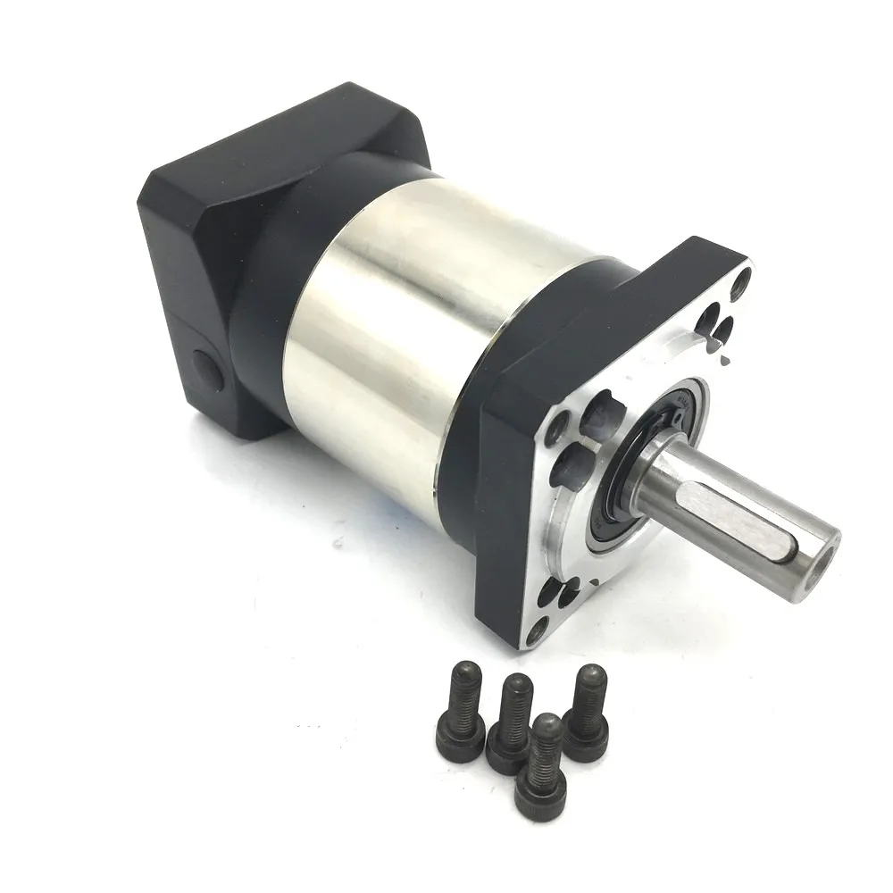 

Ratio 100:1 Planetary Gearbox 6.35mm Input Reducer for NEMA23 57mm Closed Loop Stepper Motor CNC High precision Mask machine
