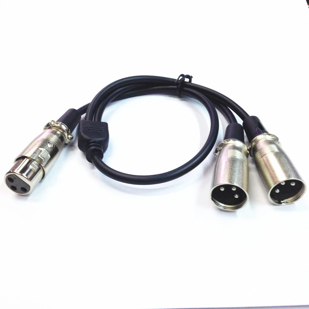 

XLR Female Y-Split Cannon One Female Two Male Microphone Cable Mixer Cable Microphone Cable