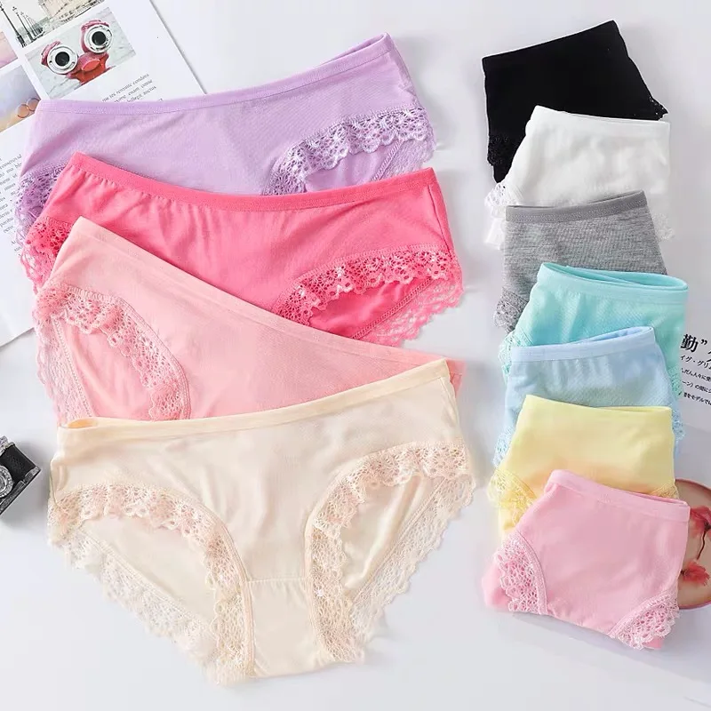 

Women Underwear new Cotton Panties Sexy Panty Briefs Lace Panties Lingerie erotic for Female Ladies Floral Low waist Underpants