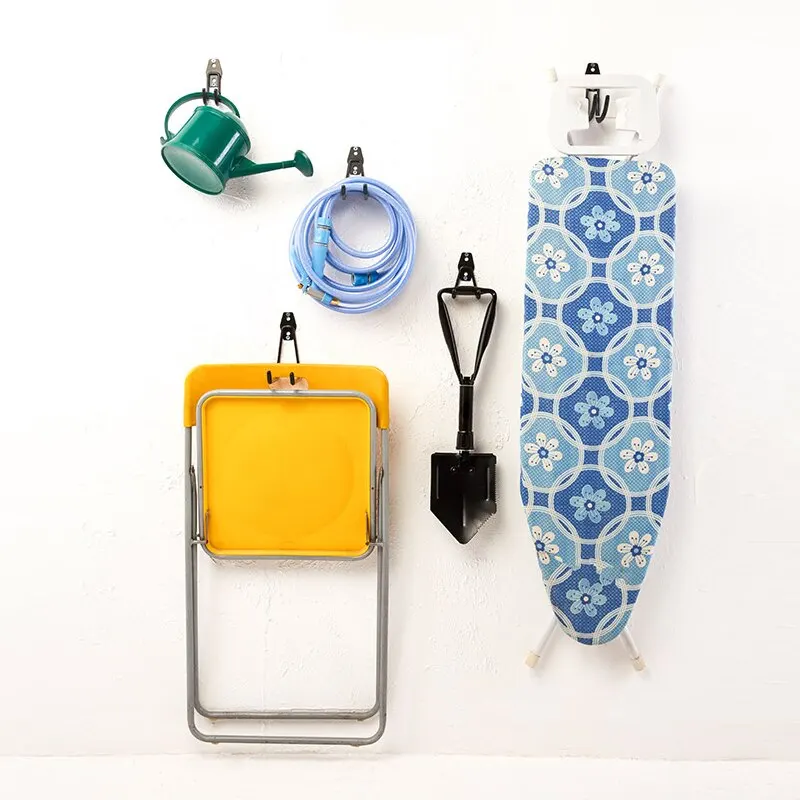Heavy Duty Metal Hook Garage Storage Wall Mount Bicycle Hanger Hooks Ladders Garden Tool Anti-slip Organizer | Дом и сад